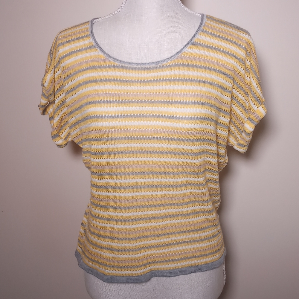 Open Knit Crocheted Loose Knit Top